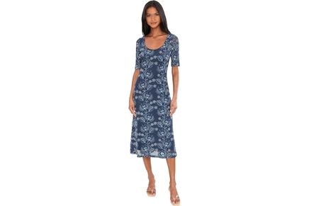 Платье Johnny Was Maya Mesh Midi Dress - Luna Meadows