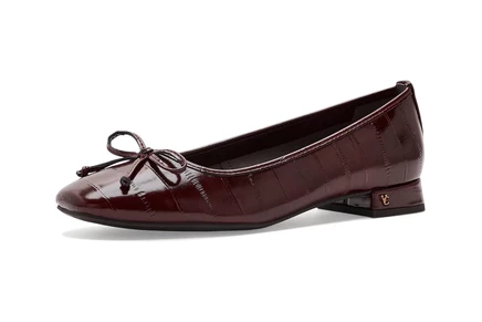 Женские балетки Vince Camuto Jenlea на каблуке, гранатовые