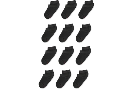 Носки для мальчиков Hanes Extra Durable, 12 пар, черные