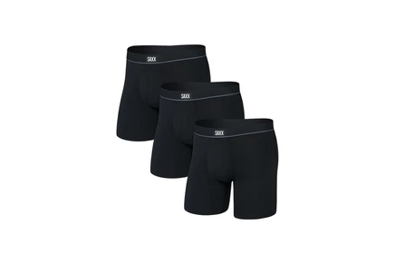 Мужские боксеры SAXX Essential Performance Mesh, 3 шт., черные