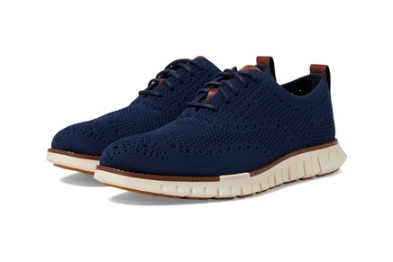 Мужские оксфорды Cole Haan Zerogrand Wingtip, сине-белые
