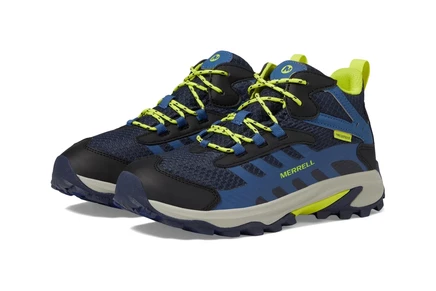 Детские ботинки Merrell Moab Speed 2 Mid, темно-синие/лаймовые