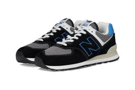 Унисекс кроссовки new balance u574v1, черно-синие
