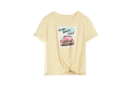 Футболка Abercrombie Kids Miami Beach, анисовая