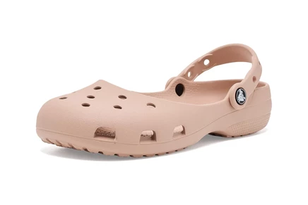 Женские балетки Crocs Classic Ballet, нежно-розовые