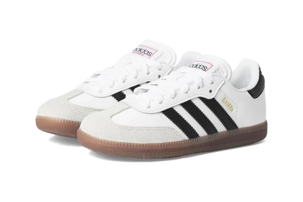 adidas Kids Samba Indoor (Little Kid/Toddler/Big Kid) white/none/none