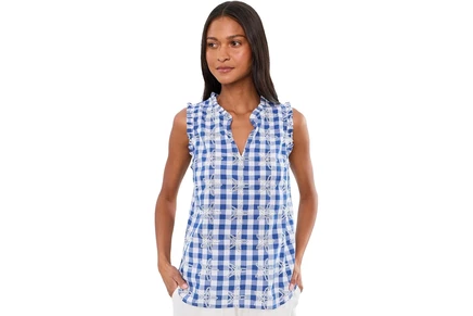 Топ Lilly Pulitzer Kavalla Sleeveless Ruffle