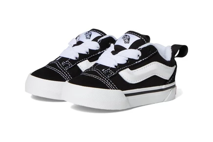 Vans Kids KNU SKOOL ELASTIC LACE (Toddler) black/true white