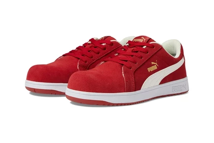 Женские кроссовки PUMA Safety Iconic Suede Low ASTM EH red/white