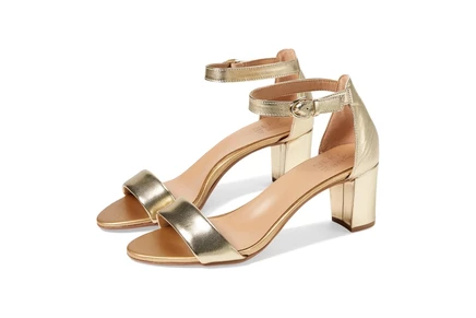 dark gold metallic leather