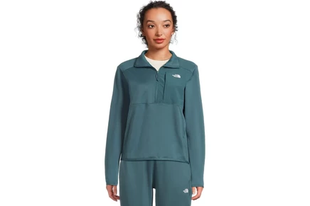 Женский флис The North Face TNF Fleece A-Zip, темно-серый