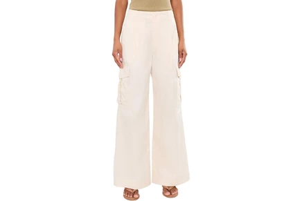 Брюки Lauren Ralph Lauren Pleated Cotton Twill Wide-Leg Cargo Pants