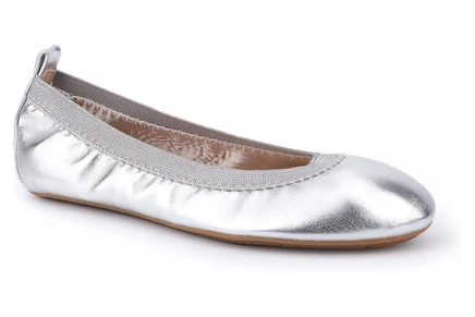 Детские балетки Yosi Samra Kids Miss Samara, серебристые
