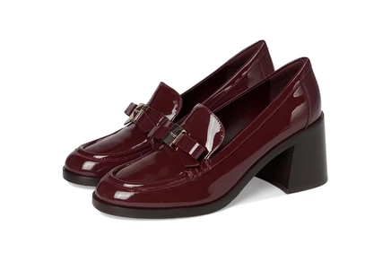 Лоферы Kate Spade New York Deco Bow Patent Leather Heeled Loafers