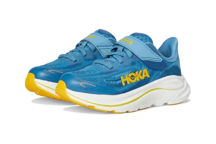 Детские кроссовки Hoka Kids Clifton 10, голубые/тёмно-синие