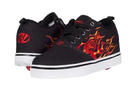 Унисекс кеды heelys pro 20 prints с колесами, черно-красные