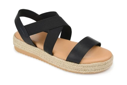 Journee Collection Comfort Foam Caroline Sandal black