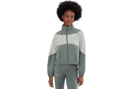 Under Armour Rival Woven Jacket clay green/titanium/white