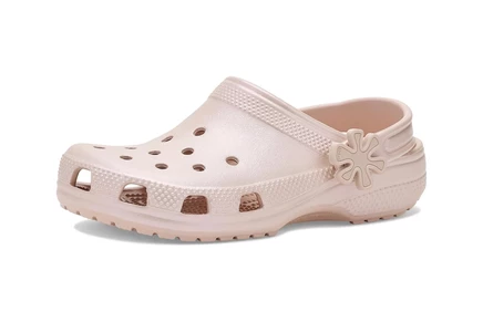 Детские сабо Crocs Classic Pearl Shine, кварцевые