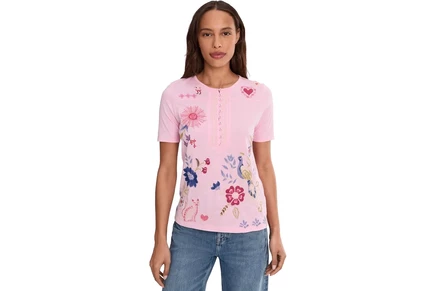Женская футболка Johnny Was Short Sleeve Seamed Tee - Karissa