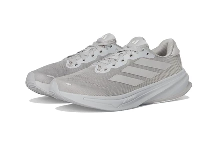 Женские беговые кроссовки adidas supernova rise 2, серые/белые