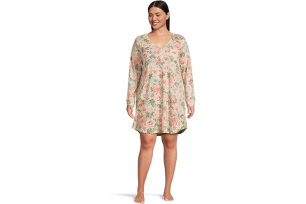 Пижама Karen Neuburger Plus Vintage Dreams Long Sleeve Nightgown With Picot Trim