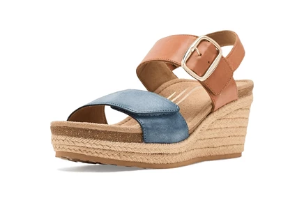 Aetrex Ashley Adjustable Wedge Sandals