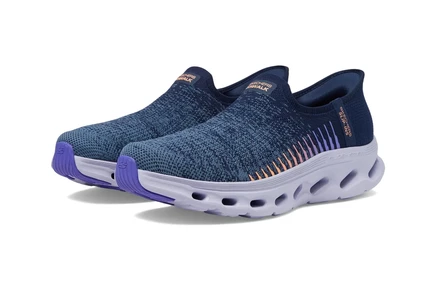 Женские слипоны Skechers Go Walk Glide Step 2.0 Venus, темно-синие