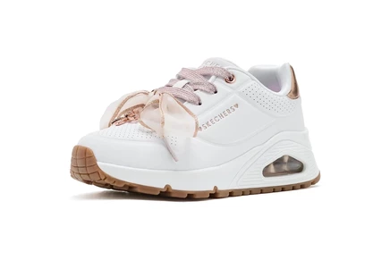 Детские кроссовки Skechers Uno 310936L, бело-розовые