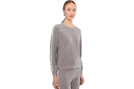 Женский свитшот Barefoot Dreams CozyChic Ultra Lite Heart Stripe Pullover