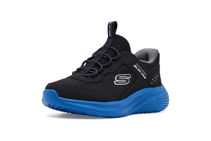 SKECHERS KIDS Hands-Free Slip-Ins-Bounder Pro 404208L (Little Kid/Big Kid) black/blue