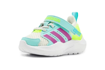 adidas Kids Lightorama Runner Elastic Lace Shoes white/purple burst/lucid lemon