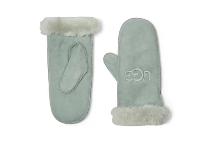 Унисекс варежки Ugg из овчины, водоотталкивающие, серые