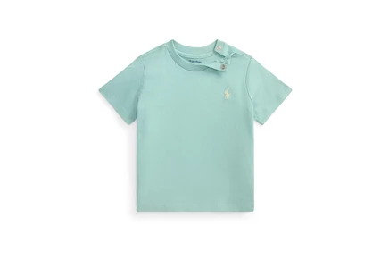 Детская футболка Polo Ralph Lauren Kids Cotton Jersey, целадоновая