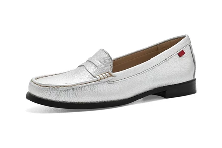 Женские лоферы Marc Joseph, East Village, серебристые
