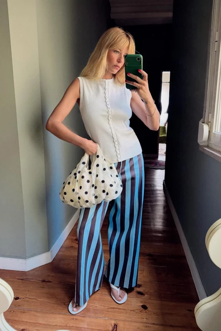 Женский топ ZARA Buttoned, с пуговицами, белый