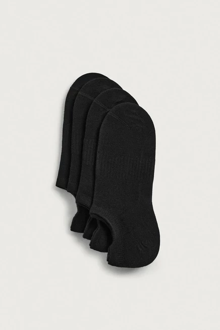 Мужские невидимые носки Zara, 4 пары, черные