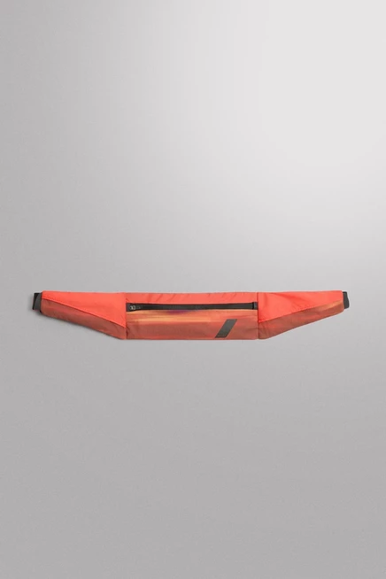 Мужская поясная сумка ZARA Technical Sport, оранжевая