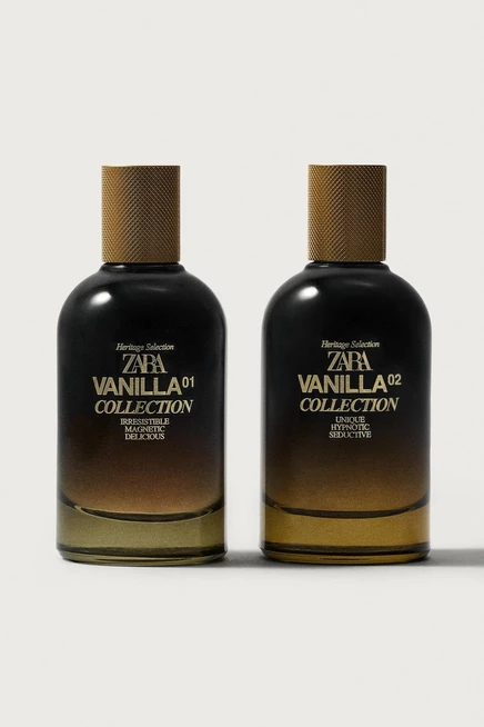 ZARA VANILLA COLLECTION 01 + VANILLA COLLECTION 02 EDP 2 Х 100 МЛ (3,38 жидких. УНЦИЙ) 999