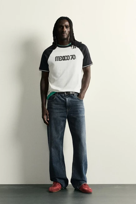 Мужская футболка Zara Mexico 70 FIFA, белая