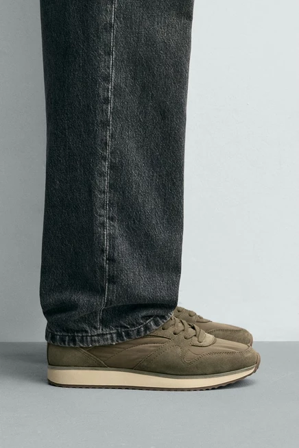 Мужские кроссовки ZARA Casual, зеленые