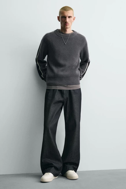 Мужские кроссовки ZARA в ретро-стиле, белые