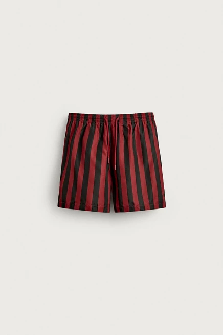 Мужские плавательные шорты ZARA, красные