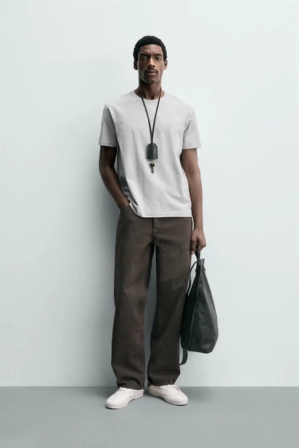 Мужские футболки Zara, 3 шт., разных цветов