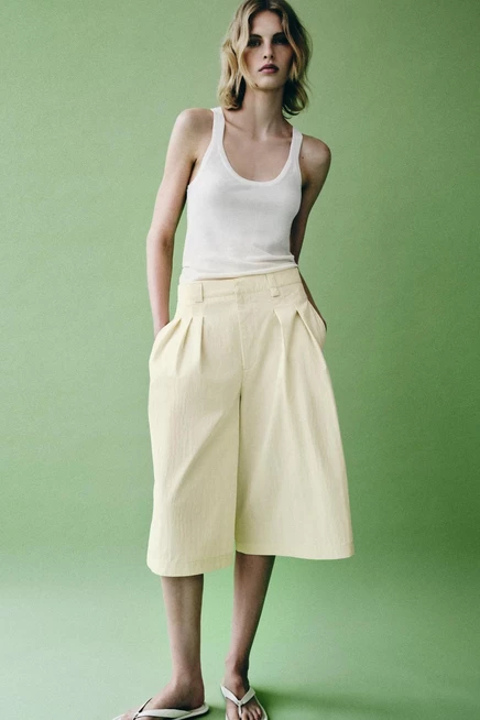 Женские кожаные сандалии ZARA на плоской подошве, белые