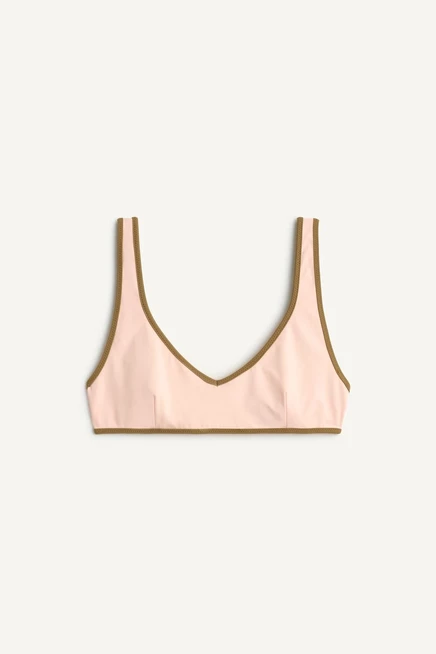 Женский топ-бикини Zara BKN TP, пастельно-розовый