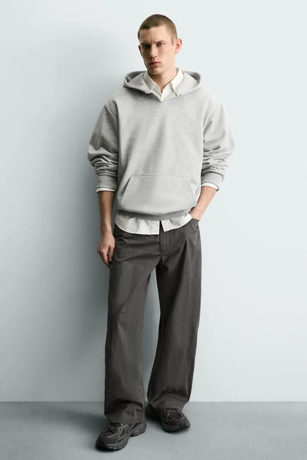 Мужские кроссовки ZARA с массивной подошвой, черные