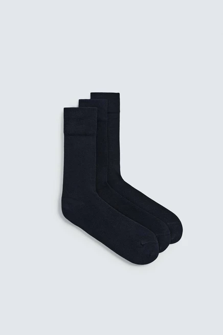 Мужские легкие носки ZARA 3 пары, темно-синие