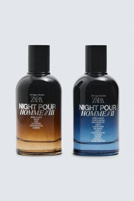 ZARA NIGHT POUR HOMME II + III EDP 2 Х 100 мл (3,4 ЖИДКИХ УНЦИИ) 999