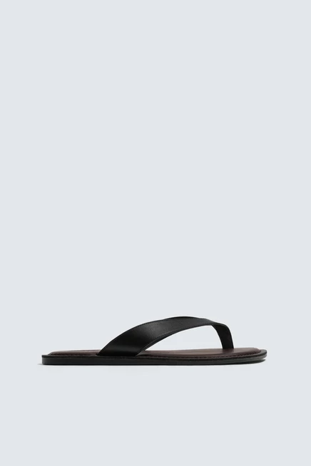 Мужские сандалии zara с ремешками, бордовые